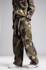 Kamuflaj Desenli Kargo Pantolon