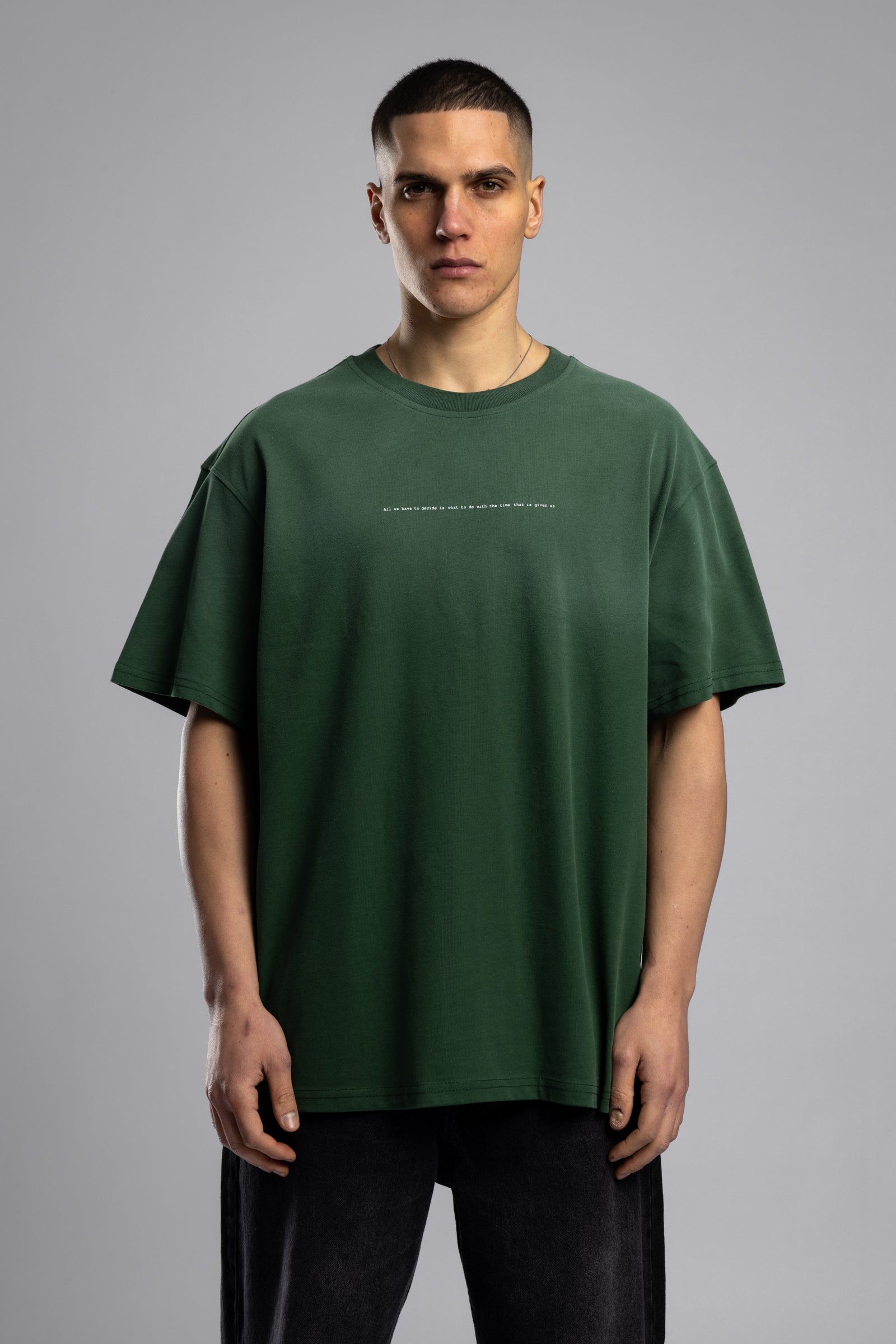 Minimal Yazı Baskılı Yıkamalı T-shirt