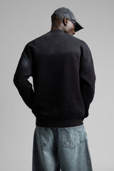 Minimal Yazı Detaylı Pistole Sweatshirt