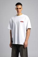 Oversize “Brotherhood” Baskılı T-shirt