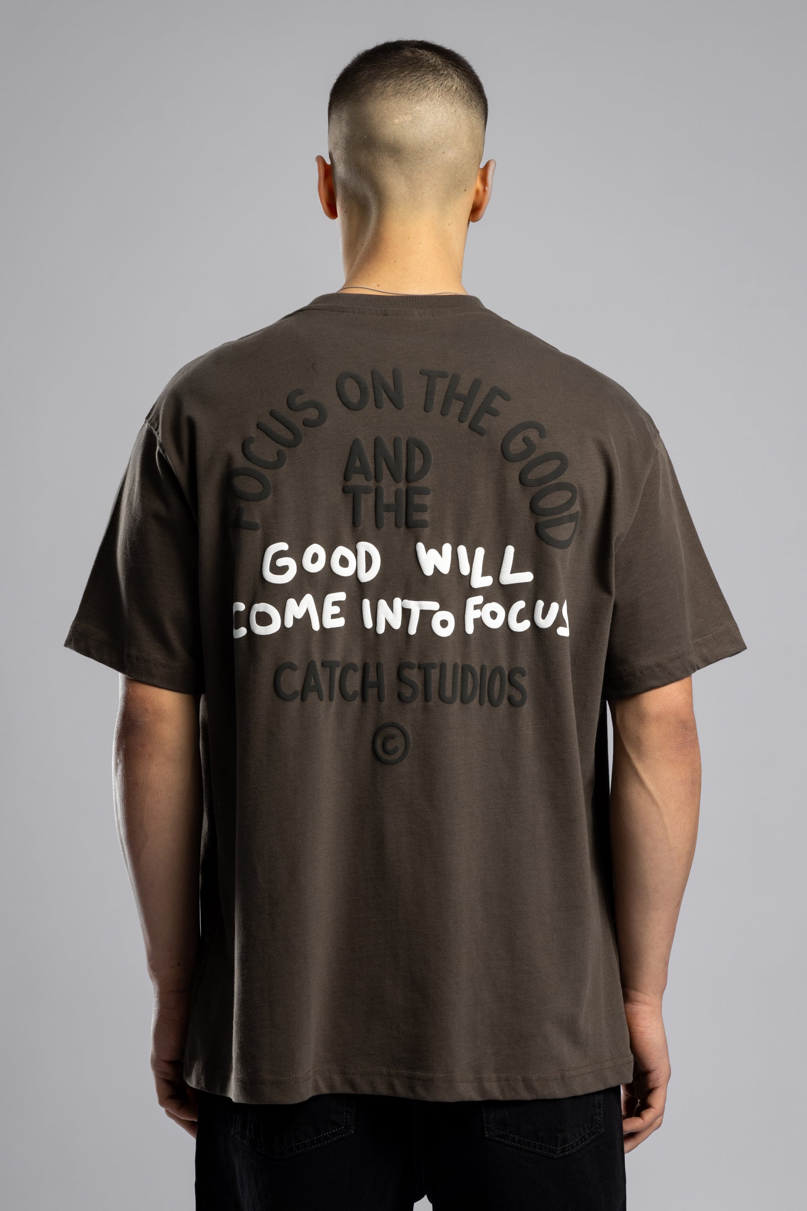 Good Will Kabartma Baskılı T-shirt