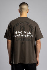 Good Will Kabartma Baskılı T-shirt