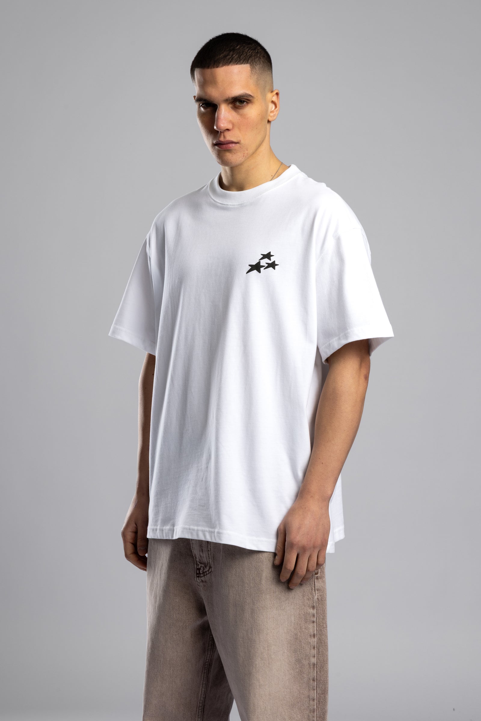 Kabartmalı Baskılı Oversize T-shirt