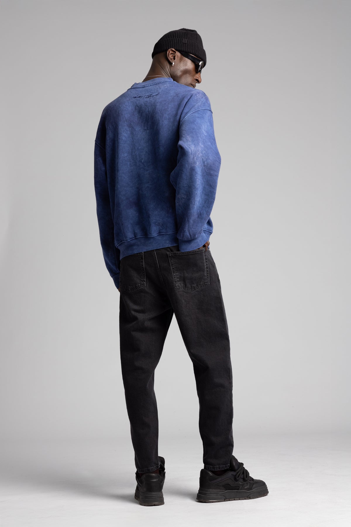 Basic Yıkamalı Sweatshirt