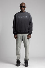 Excited Yazılı Yıkamalı Sweatshirt