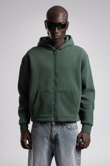 Kapüşonlu Fermuarlı Sweatshirt