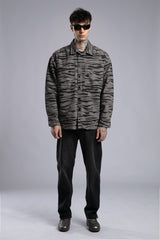 Desenli Gabardin Gömlek