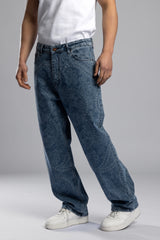 Paisley Desenli Baggy Jean