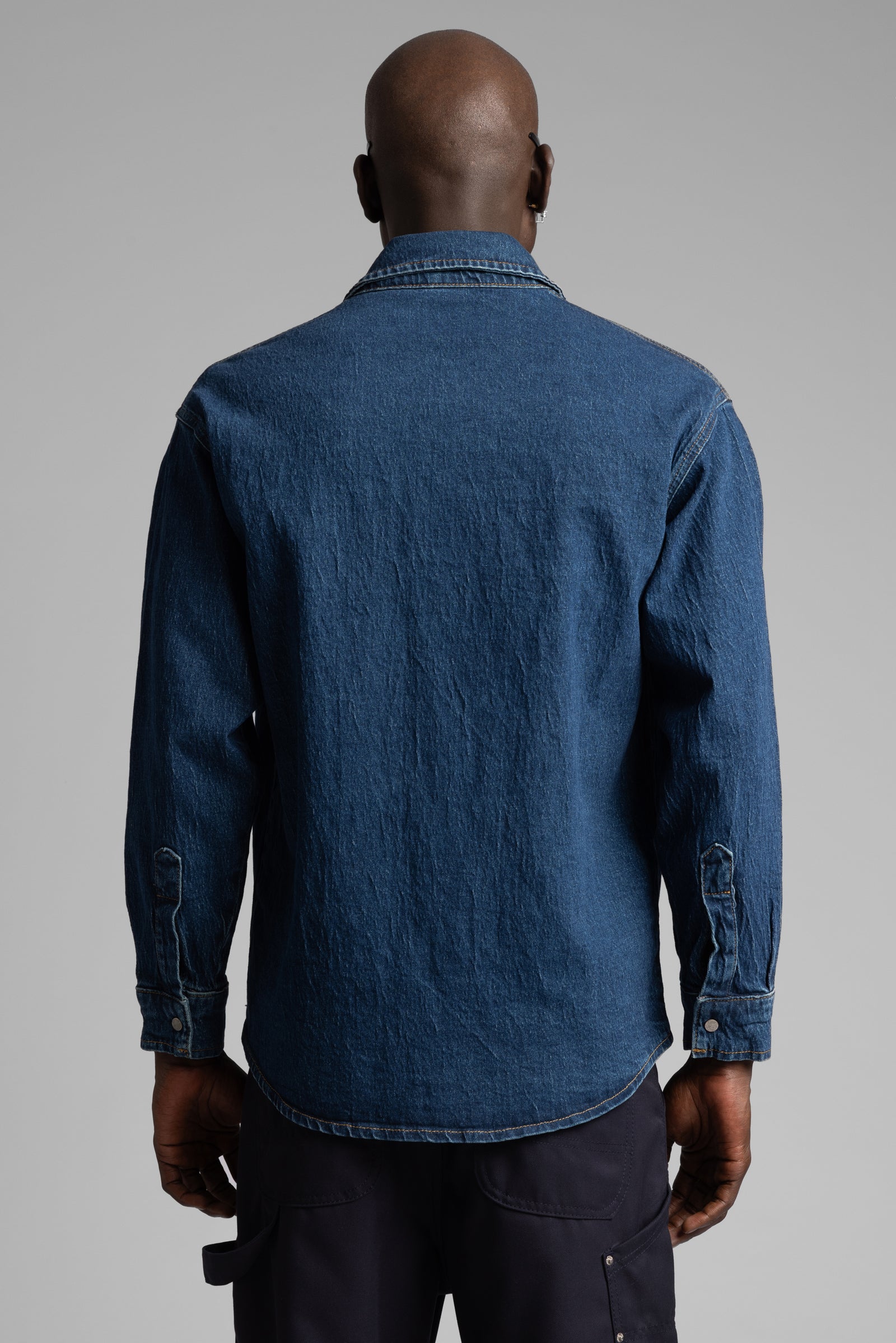 Nakış Detaylı Denim Gömlek