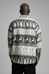 Desenli Kaşe Gömlek