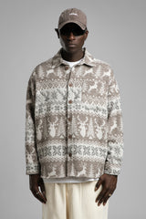 Desenli Kaşe Gömlek