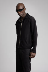 Diyagonal Fermuarlı Ceket