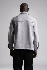 Arka Nakış Detaylı Kaşe Gömlek