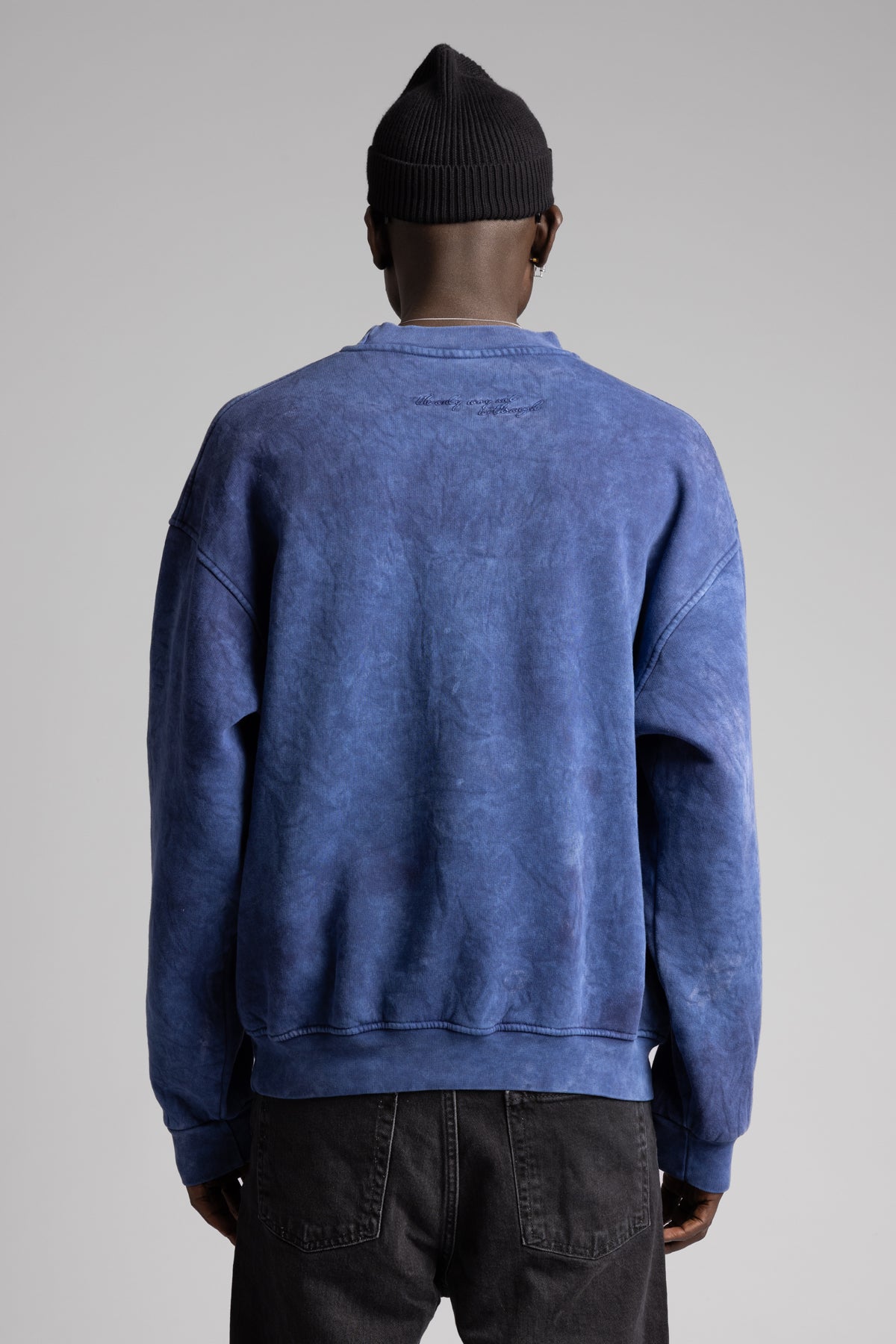 Basic Yıkamalı Sweatshirt