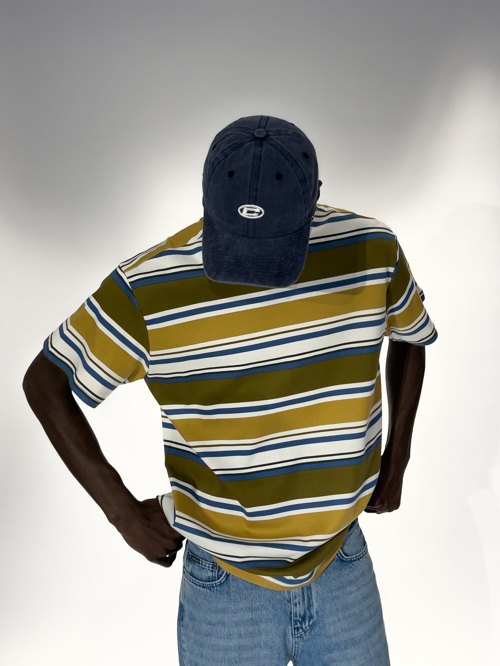 Çizgili Oversize T-Shirt