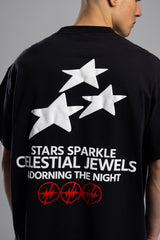 Kabartmalı Baskılı Oversize T-shirt