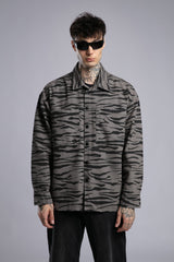 Desenli Gabardin Gömlek