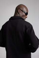 Diyagonal Fermuarlı Ceket