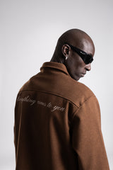 Arka Nakış Detaylı Kaşe Gömlek