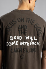 Good Will Kabartma Baskılı T-shirt