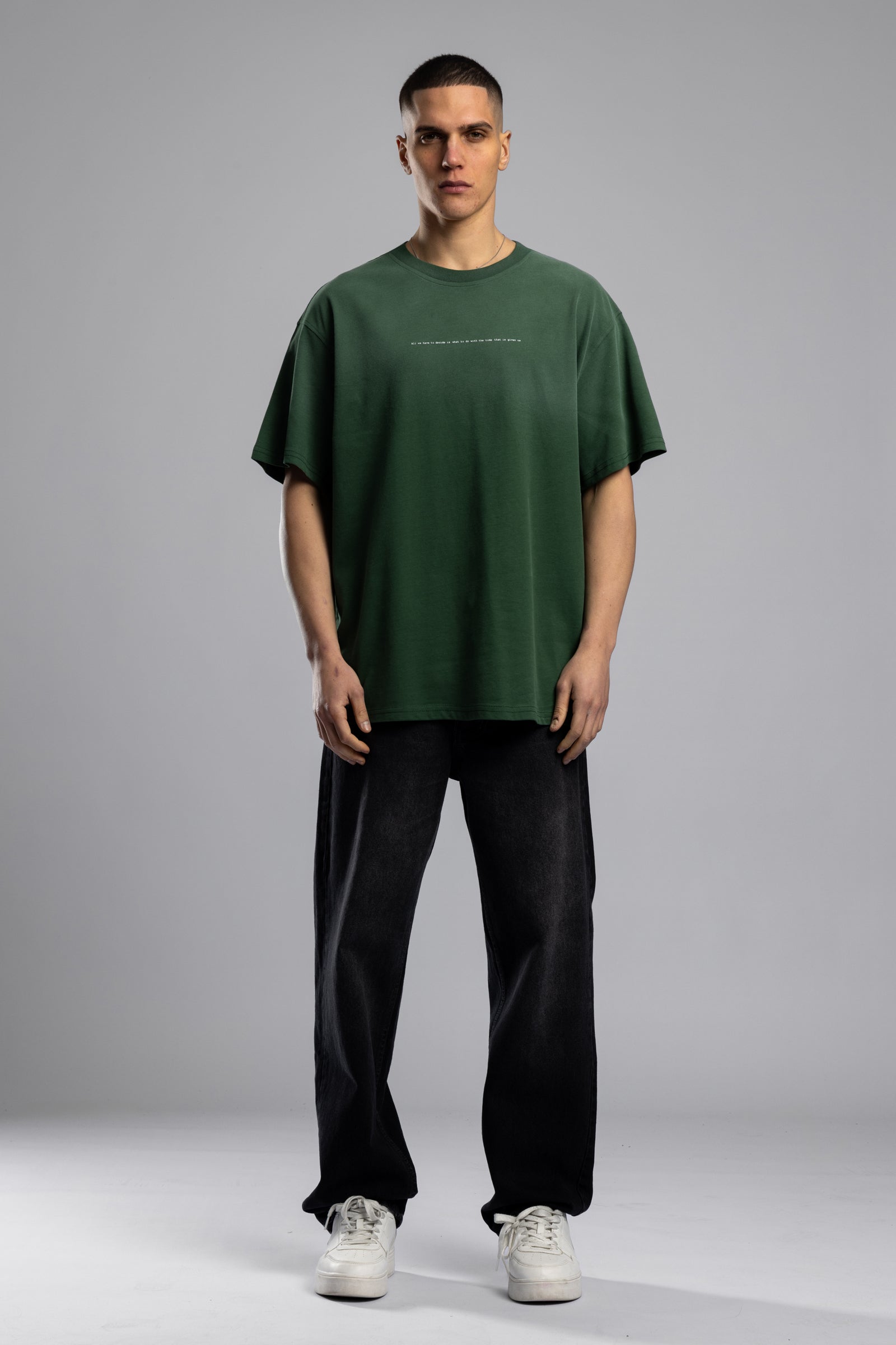 Minimal Yazı Baskılı Yıkamalı T-shirt