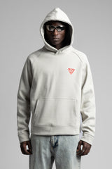 Minimal Nakış Detaylı Kapüşonlu Sweatshirt