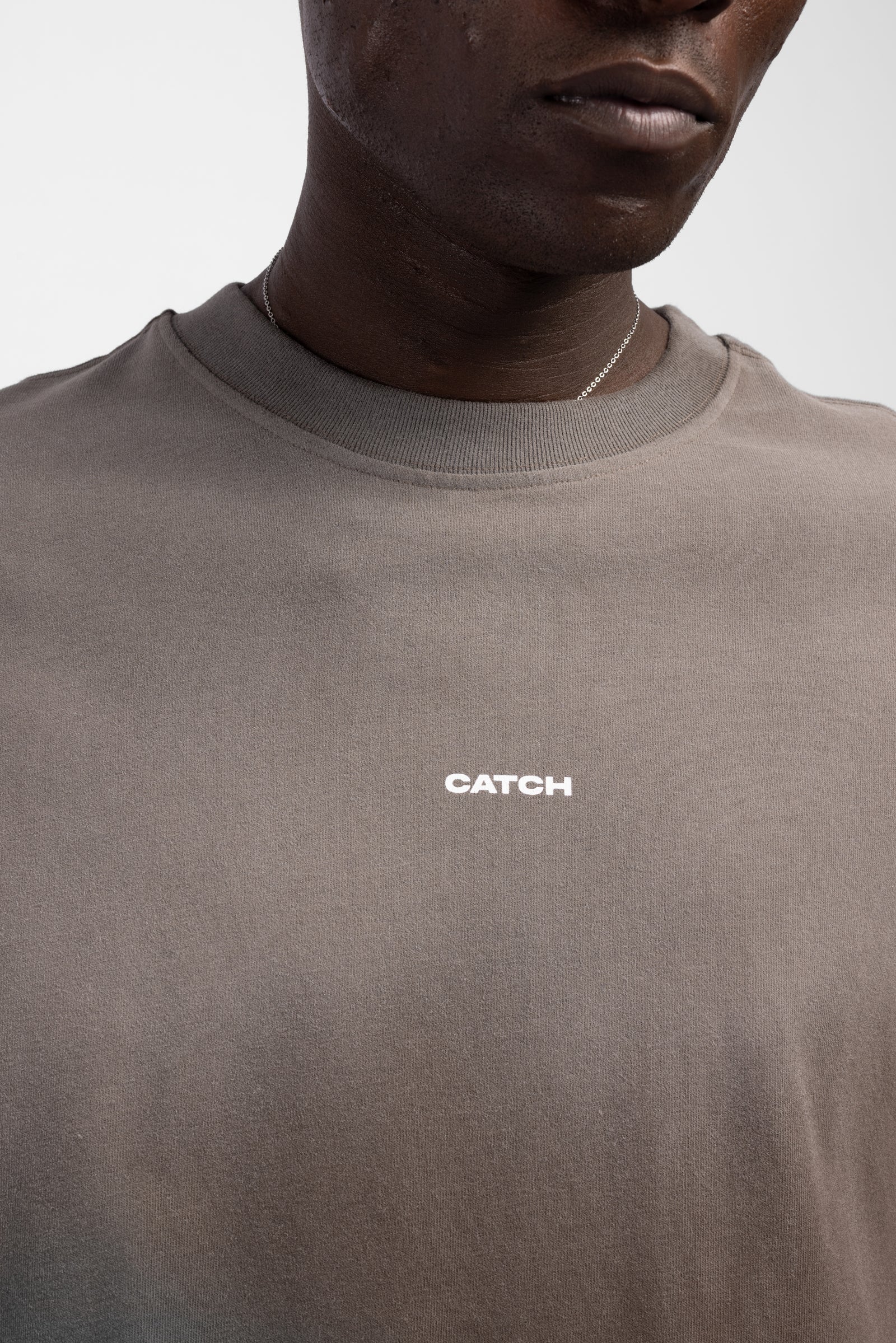 Degrade Yıkamalı Logo Baskılı T-Shirt