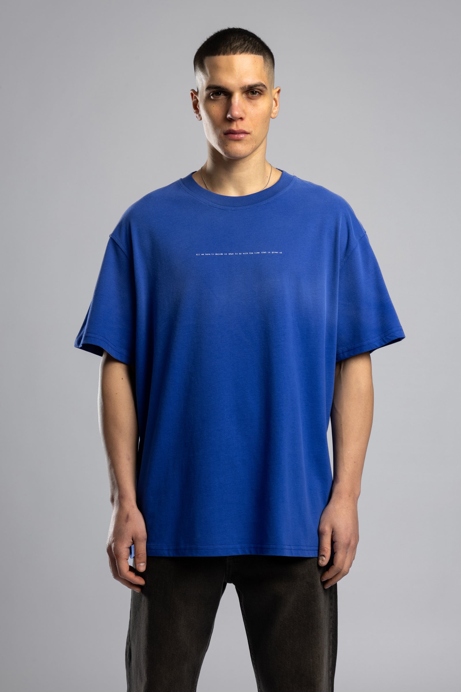 Minimal Yazı Baskılı Yıkamalı T-shirt
