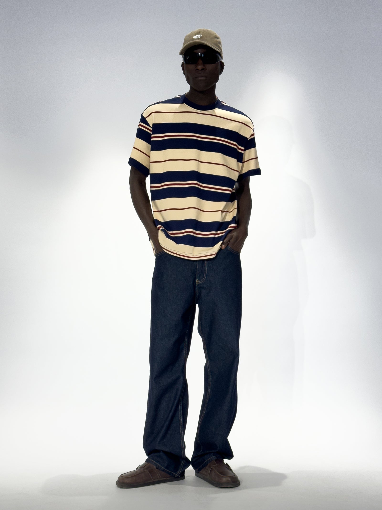 Çizgili Oversize T-Shirt