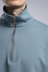 Yüksek Yaka Fermuarlı Sweatshirt