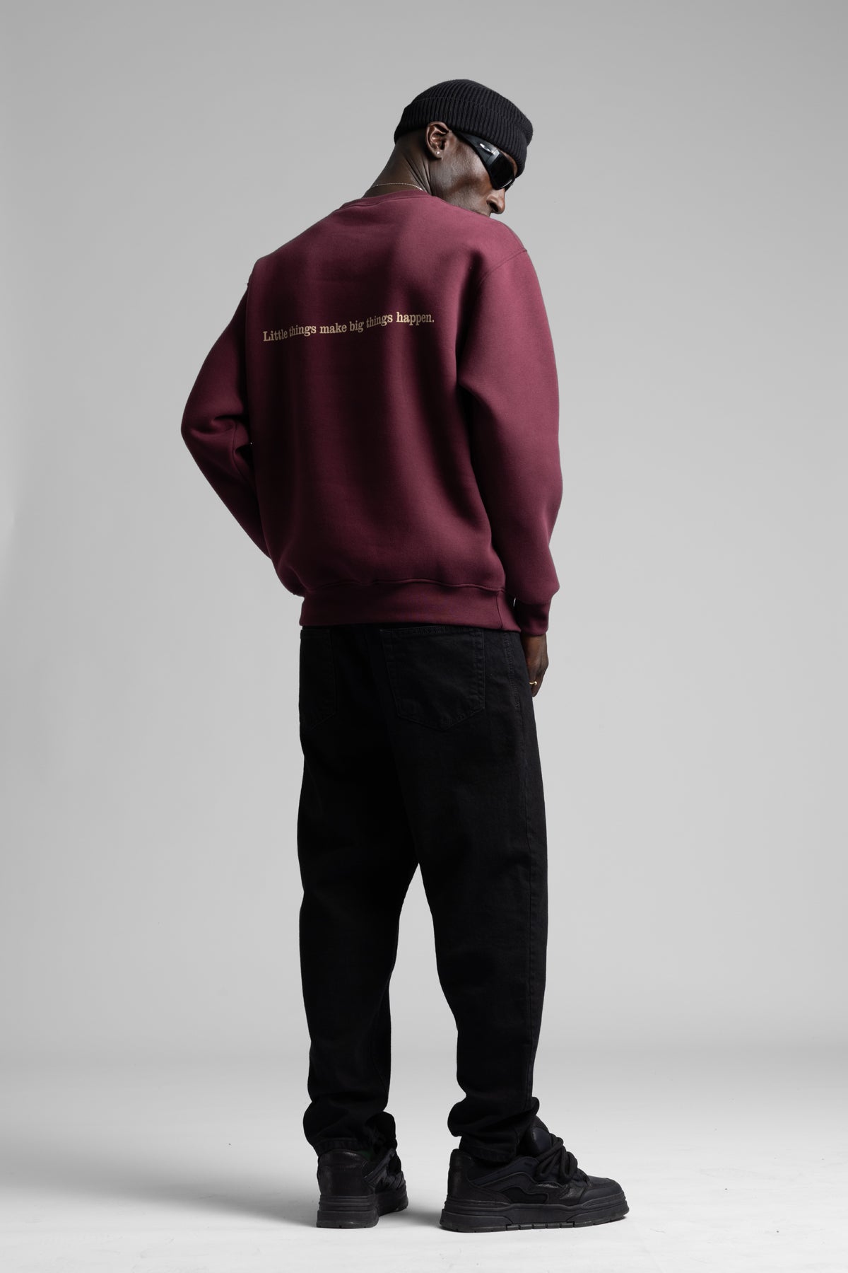 Kabartmalı Yazı Detaylı Sweatshirt