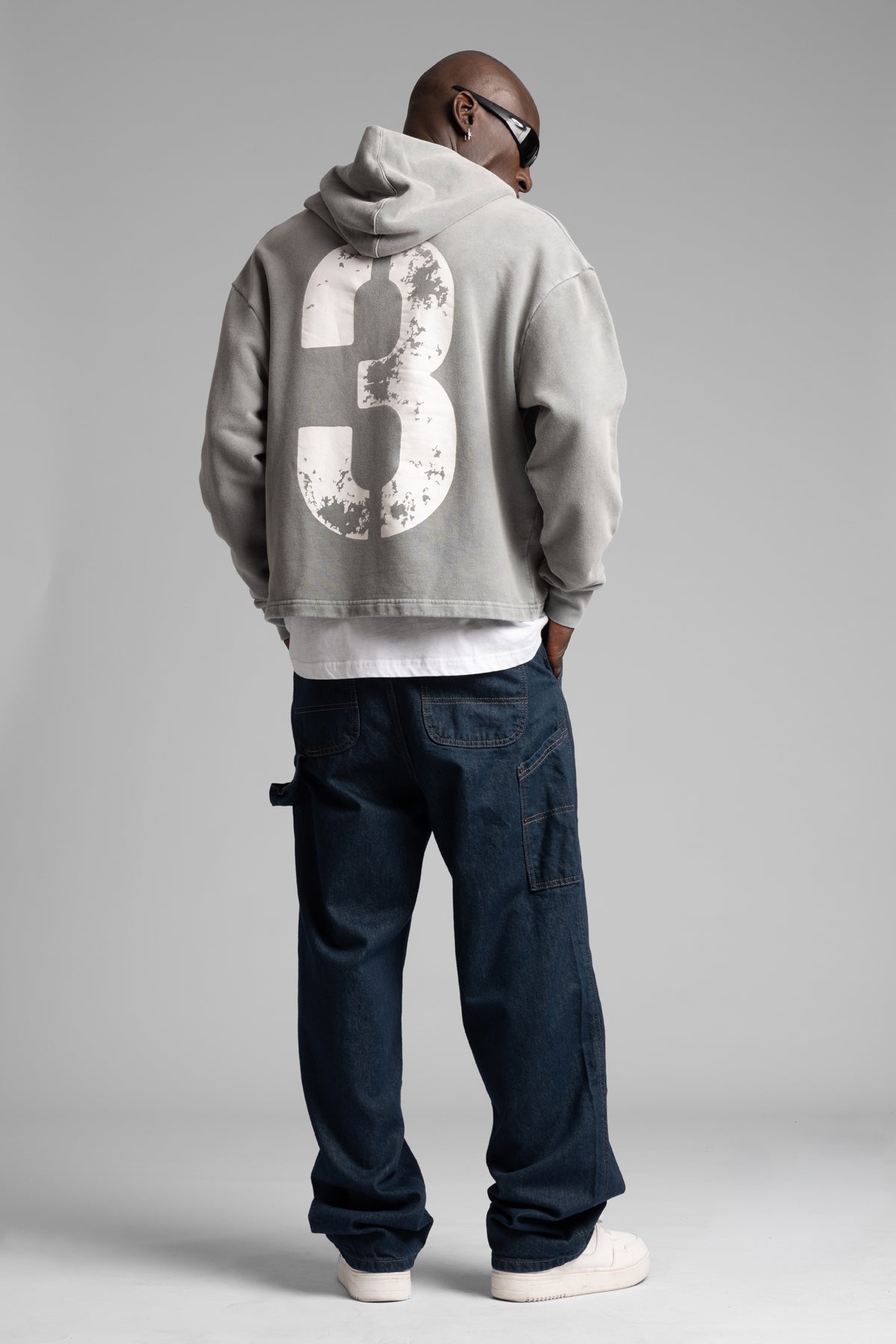 Baskılı Fermuarlı Sweatshirt