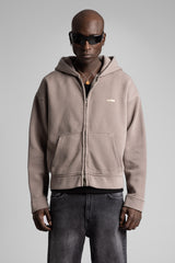 Kapüşonlu Fermuarlı Sweatshirt