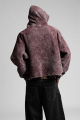 Yıkamalı Kapüşonlu Sweatshirt