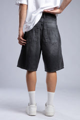 Yıkamalı Basic Denim Kapri