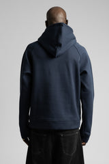 Minimal Nakış Detaylı Kapüşonlu Sweatshirt