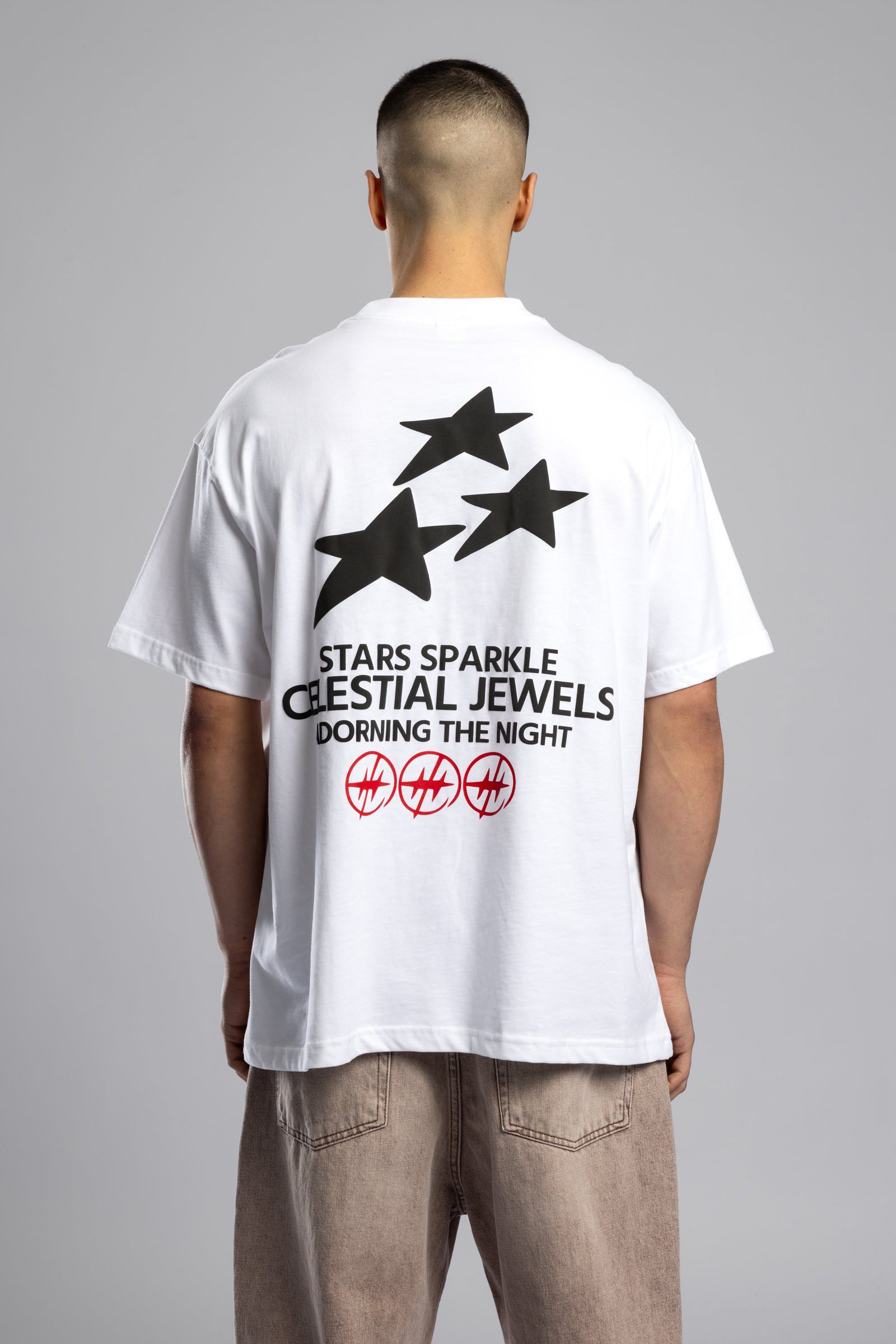 Kabartmalı Baskılı Oversize T-shirt