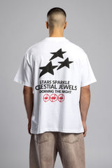 Kabartmalı Baskılı Oversize T-shirt