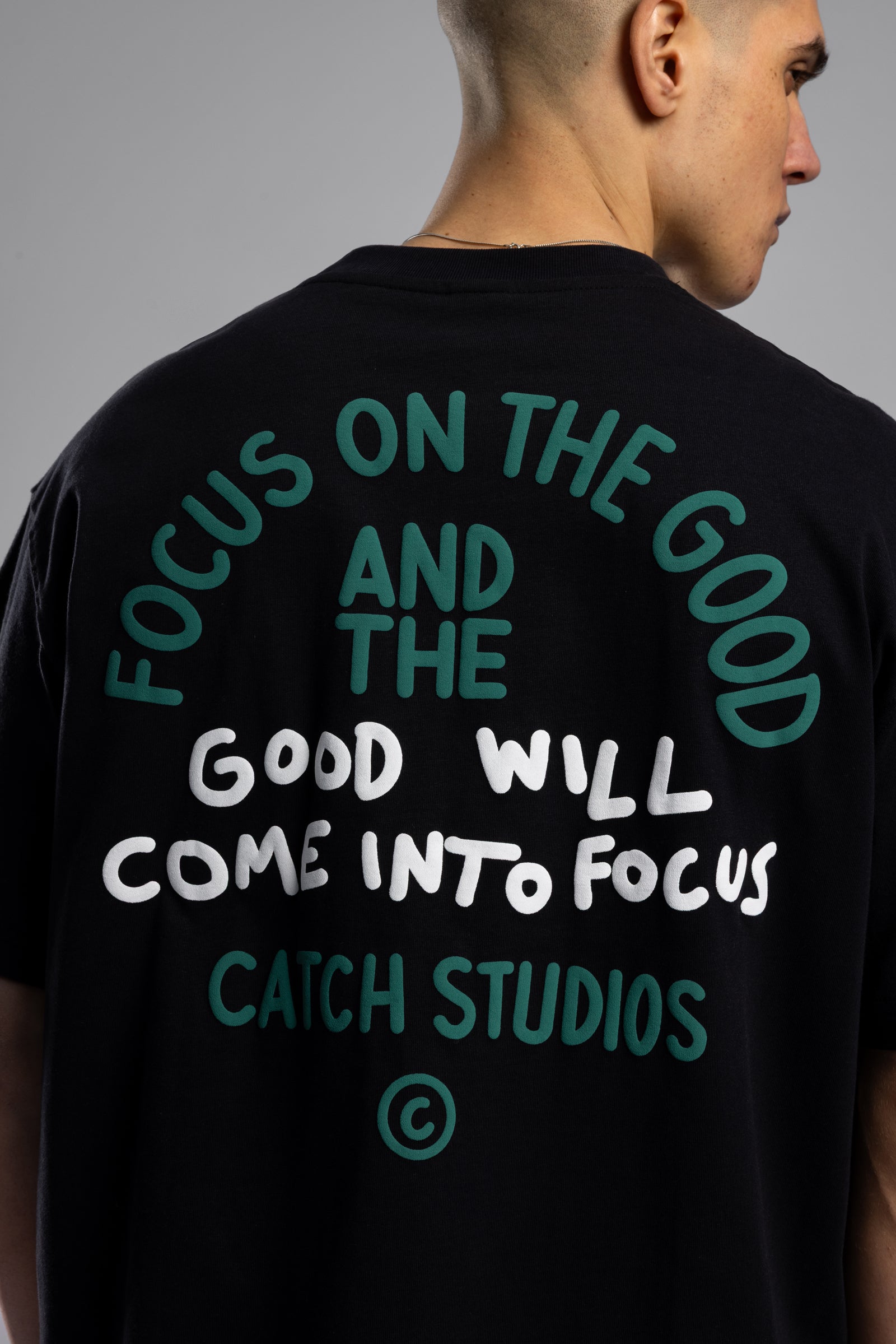 Good Will Kabartma Baskılı T-shirt