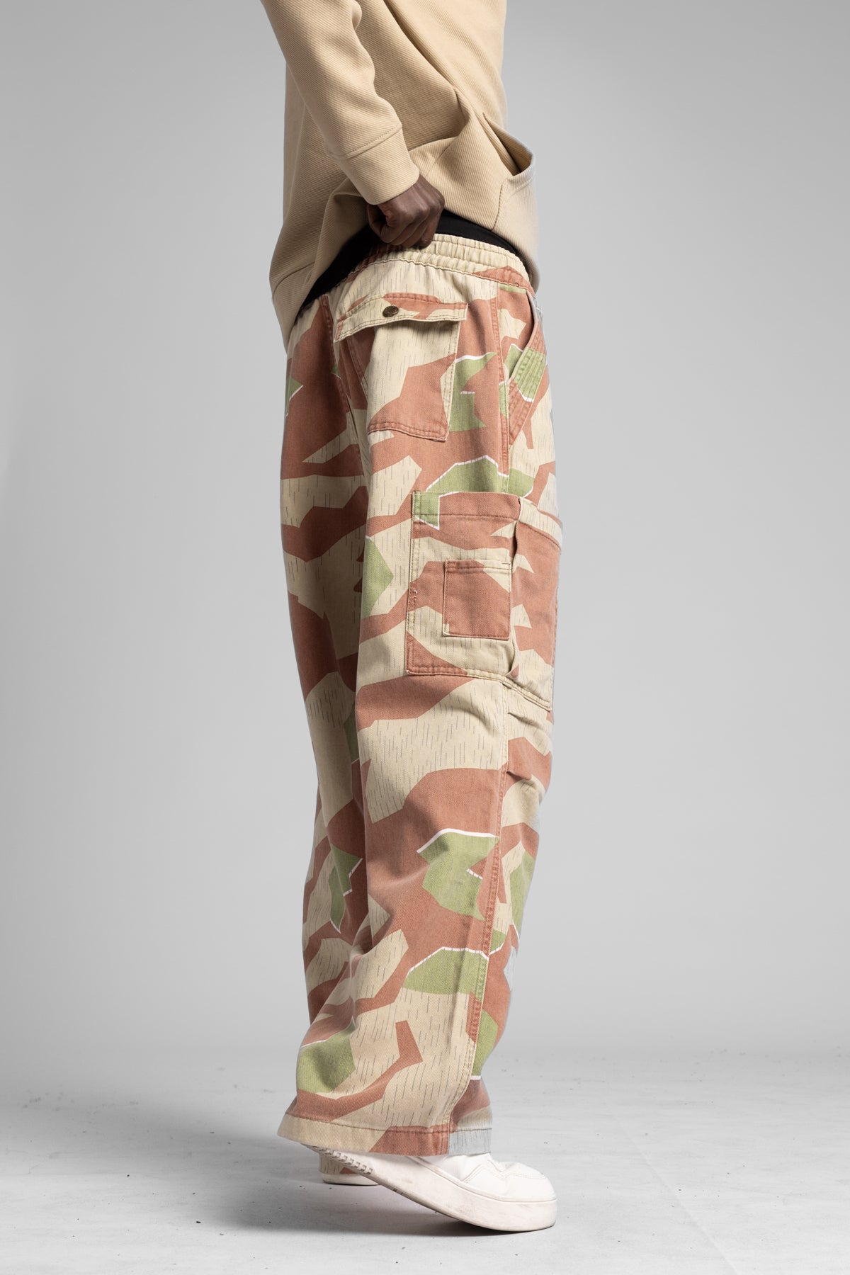 Kamuflaj Desenli Kargo Pantolon