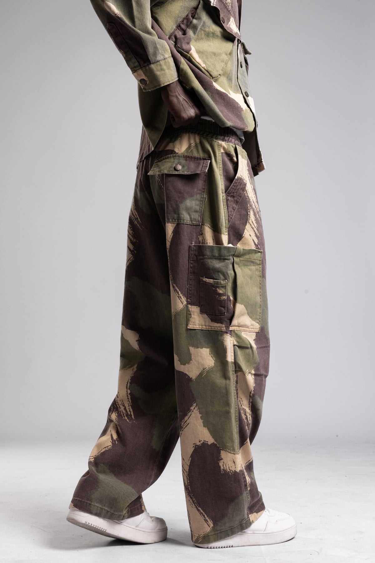 Kamuflaj Desenli Kargo Pantolon