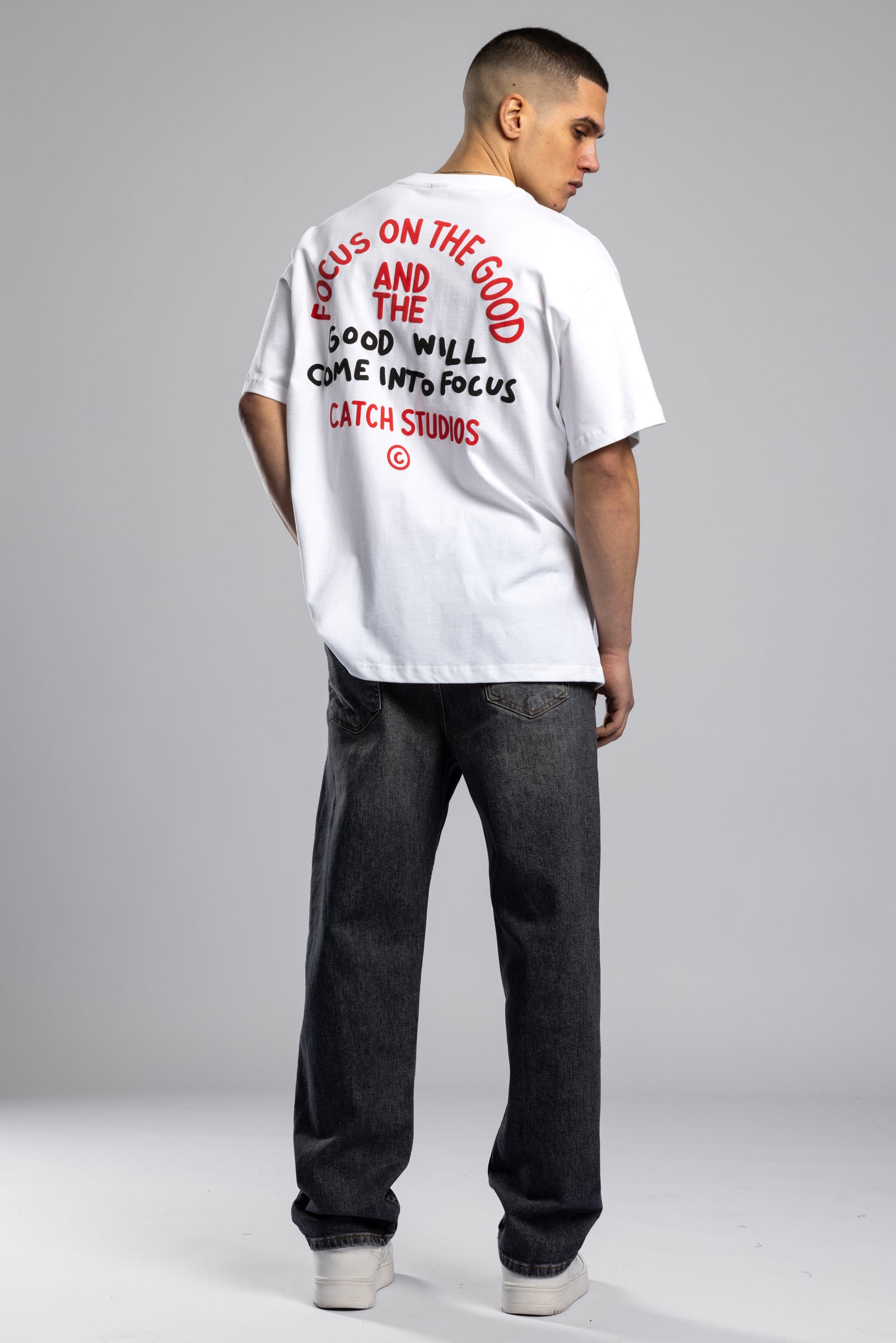 Good Will Kabartma Baskılı T-shirt
