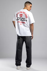 Good Will Kabartma Baskılı T-shirt