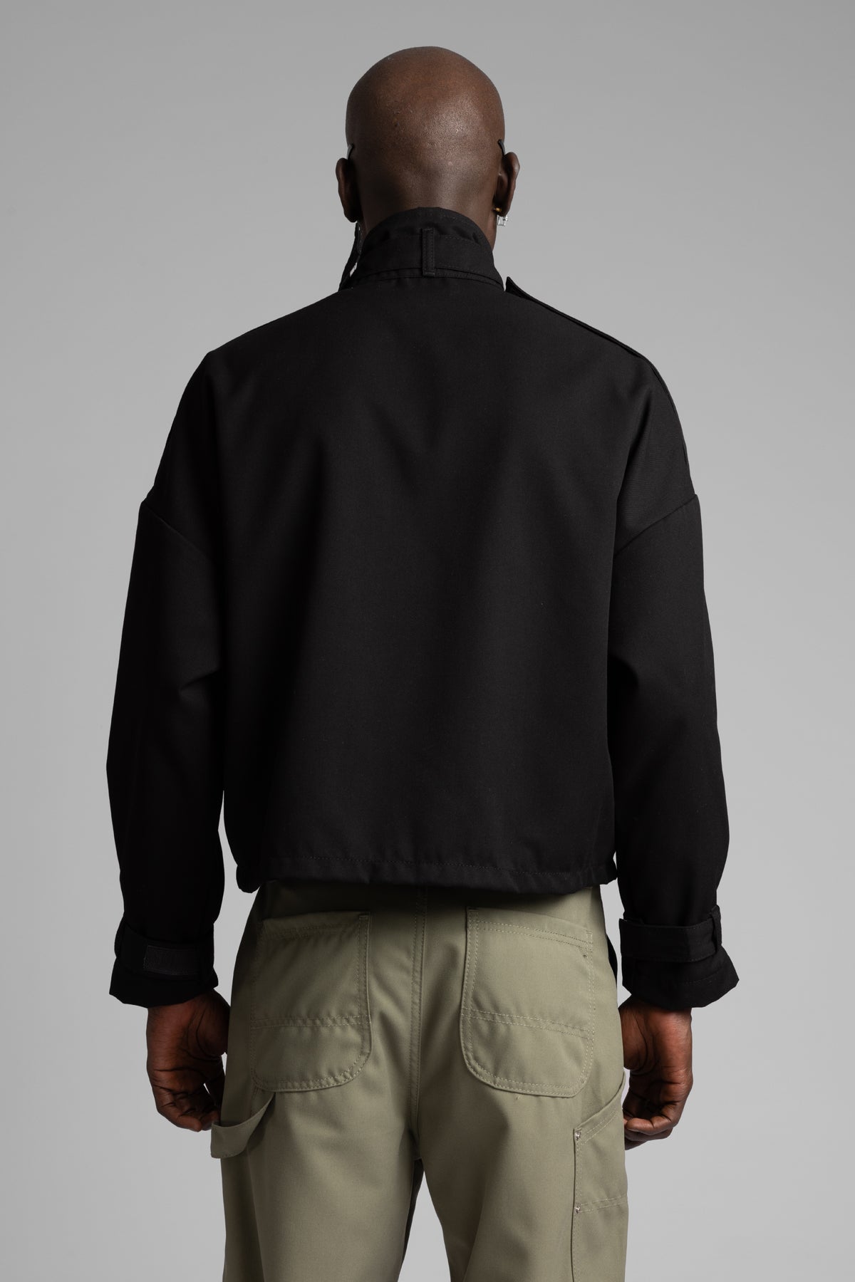 Şerit Detaylı Utility Denim Ceket