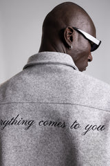 Arka Nakış Detaylı Kaşe Gömlek