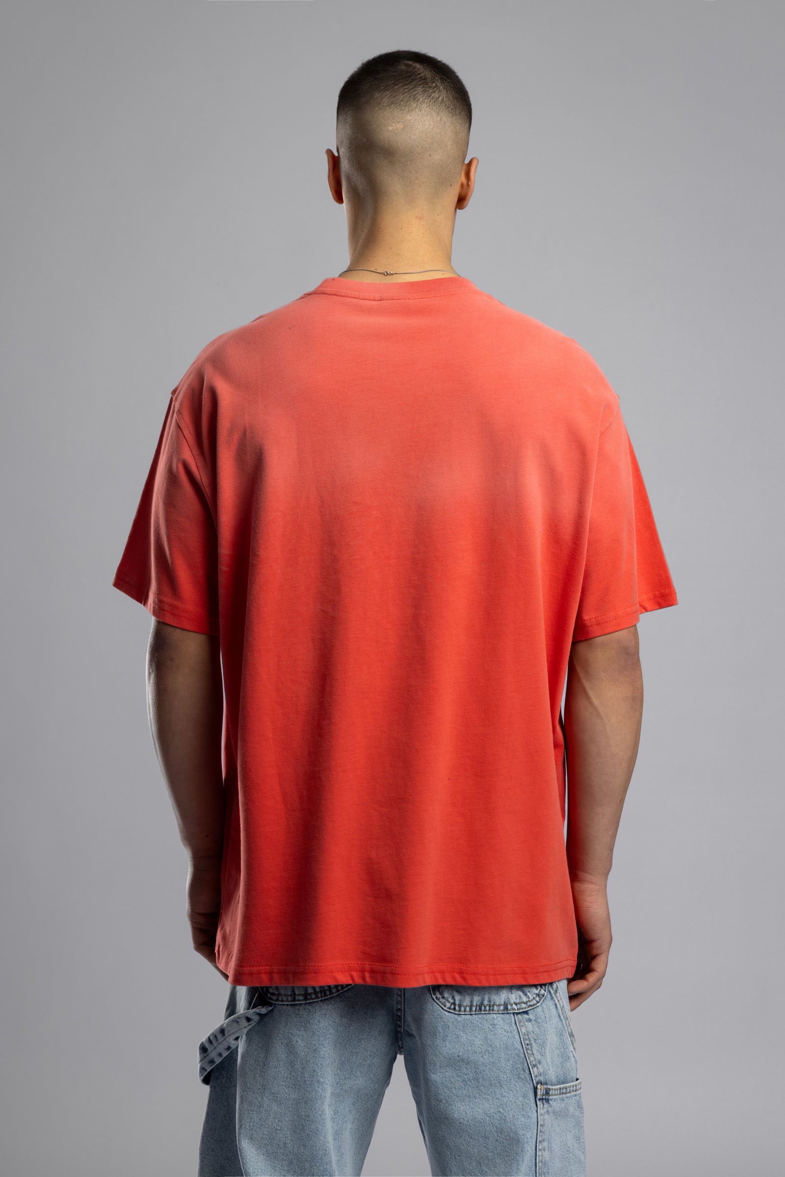 Minimal Yazı Baskılı Yıkamalı T-shirt
