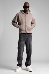 Kapüşonlu Fermuarlı Sweatshirt