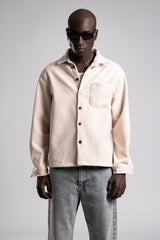 Arka Nakış Detaylı Kaşe Gömlek