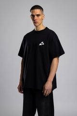 Kabartmalı Baskılı Oversize T-shirt