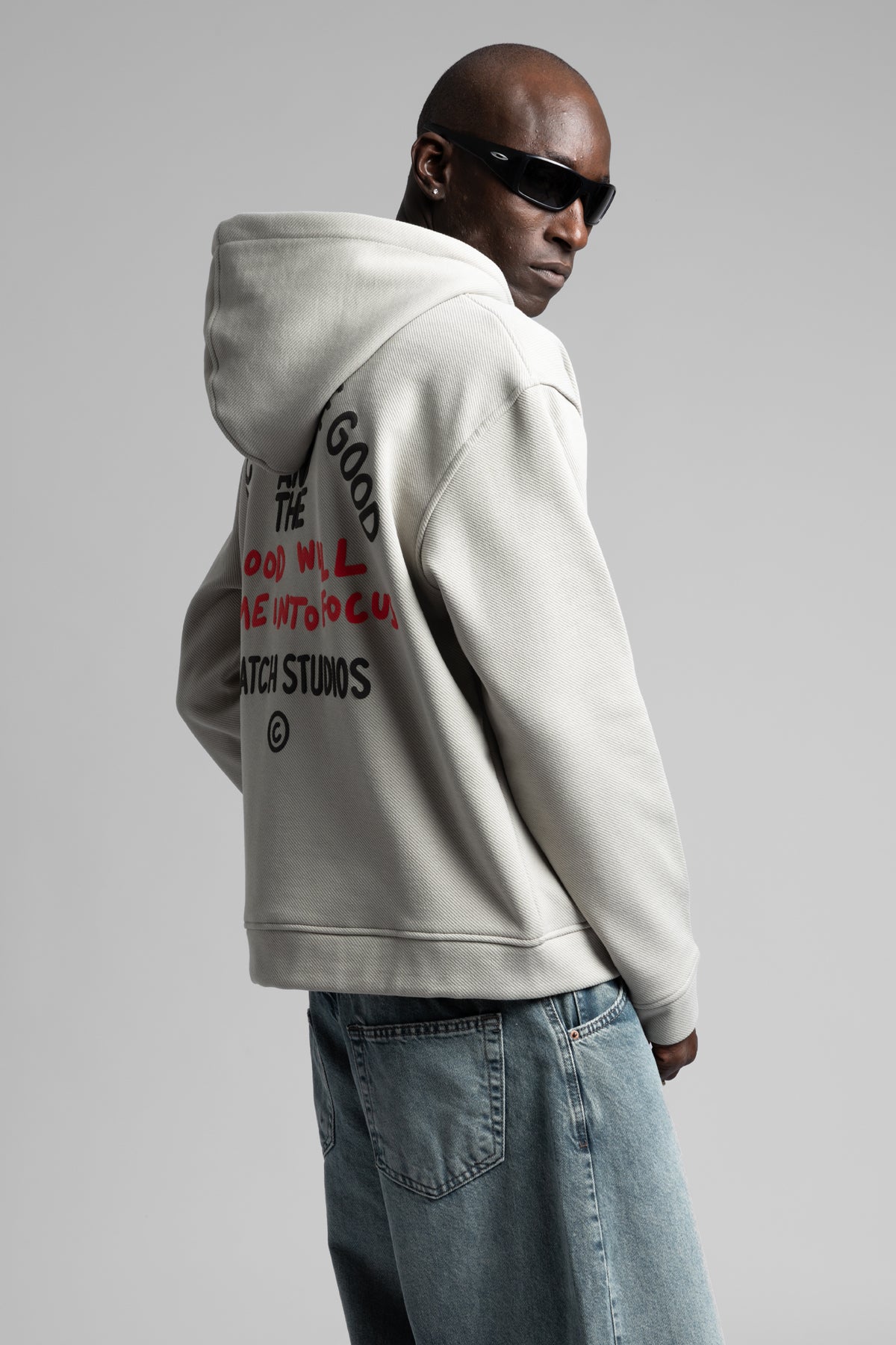 Good Will Kapüşonlu Fermuarlı Sweatshirt